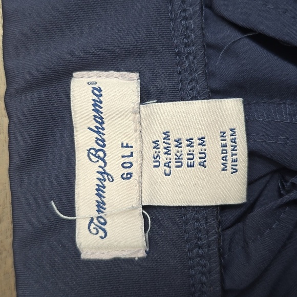 TOMMY BAHAMA Women's M Navy Blue Joggers with Elastic Waistband Golf Pants - Picture 2 of 7